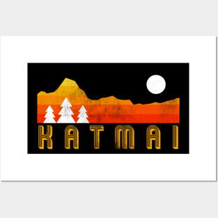 Katmai  national park retro vintage Posters and Art